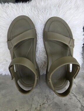 Teva Men Olive Green Hook-and-Loop Sport Sandals